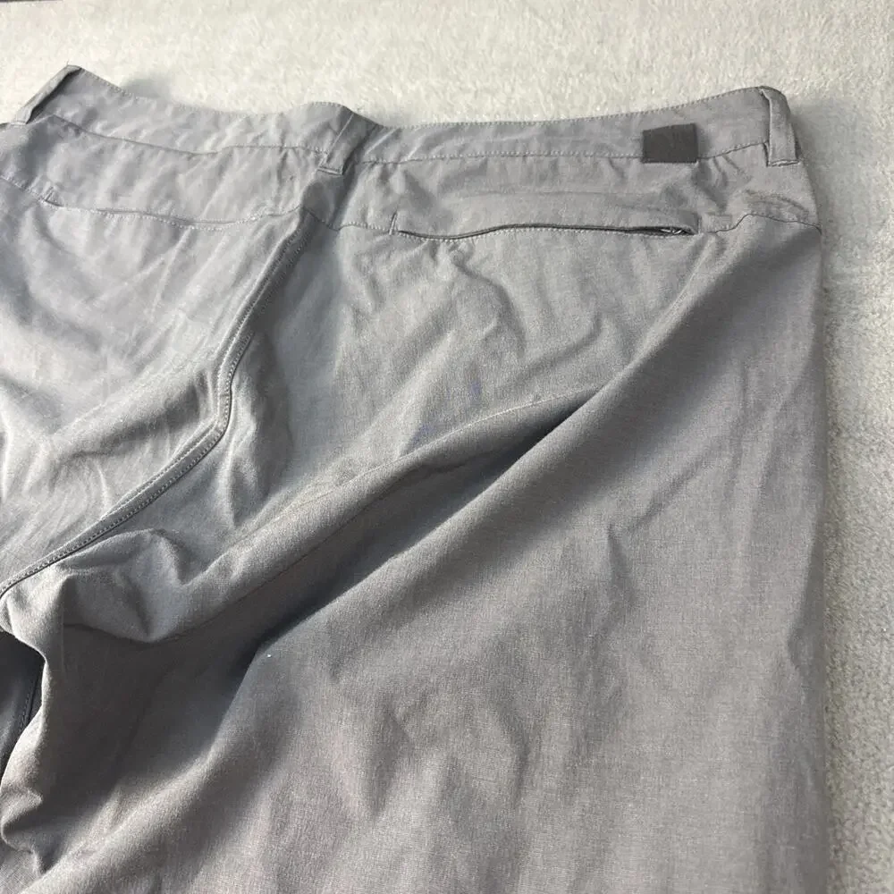 Vuori Meta Pants Mens 36x33 Gray Slim Tapered Chino Zip Pocket Travel Casual